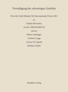 ISBN 9783891263006 Verteidigung der schwierigen Gedichte